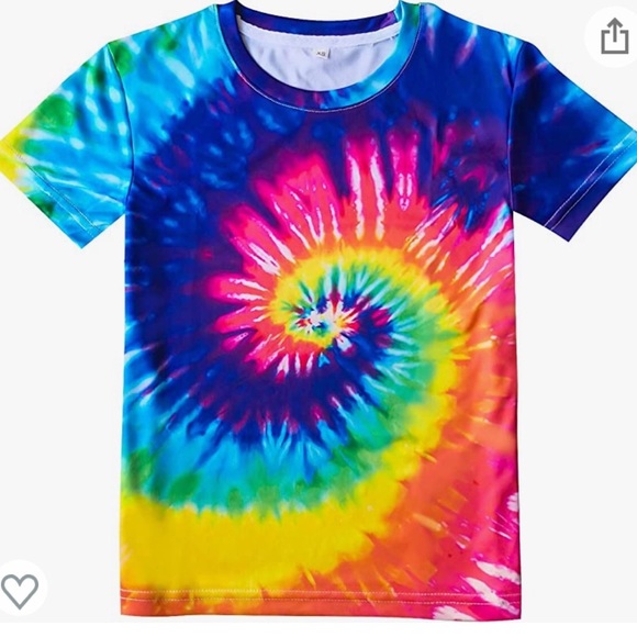 Losturban Colorful Tie Dye Swirl T-Shirt Women’s Plus Size XXL - Picture 2 of 14